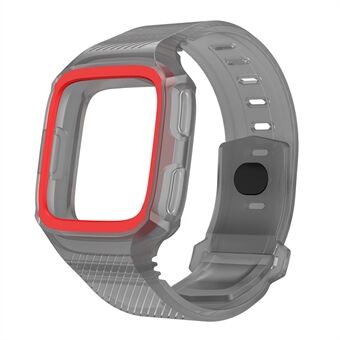 Justerbar silikone udskiftning armbåndsur urrem til Fitbit Versa