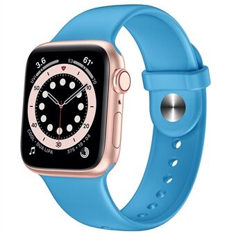 Silikone Urrem til udskiftning Apple Watch 1/2/3 38mm eller 4/5/6/SE 40mm - Turkis blå