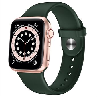 Silikone Urrem til udskiftning Apple Watch 1/2/3 38mm eller 4/5/6/SE 40mm - Mørke grøn