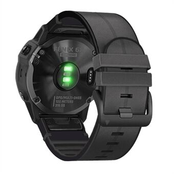 26 MM PU læderoverflade + silikone Smart Watch-rem til Garmin Watch