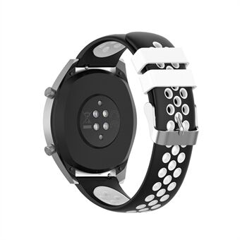 Dual Color Soft Silicone Smart Watch udskiftningsrem 22mm til HUAWEI Watch GT2 46mm