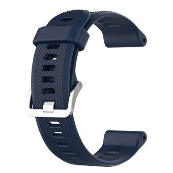 Twill Texture Blød Silikone 22 mm Universal urrem til Garmin Forerunner 745 745XT / Huawei Samsung Watch Etc