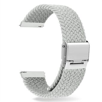 Let justerbar elastisk nylon urrem udskiftning urrem 20 mm til Samsung Galaxy Watch 42 mm