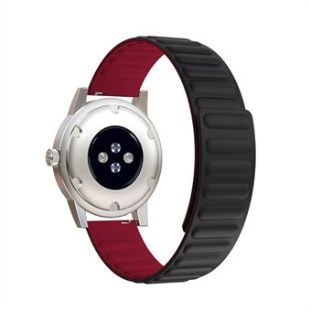 20mm Universal Magnetic Absorption Silikone Urrem Rem Erstatning til Samsung Galaxy Watch4 Classic 46mm 42mm/Watch4 44mm 40mm/Gear Sport