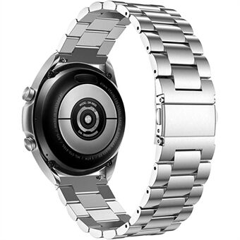 JLT 22mm tre perler rustfrit Steel urbånd Metal Heavy Watch Flade armbånd Rem til Samsung Galaxy Watch3 45mm