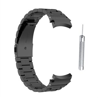 3 Beads Smart Watch Band til Samsung Galaxy Watch 5 / Watch 5 Pro / Watch4 Classic 46mm / 42mm / Watch4 44mm / 40mm, erstatningsarmbånd i rustfrit Steel