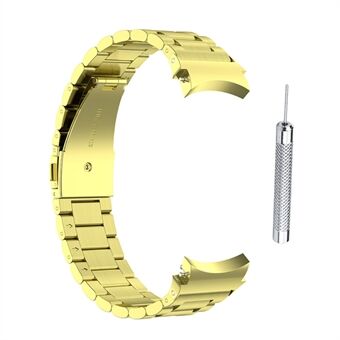 3 Beads Smart Watch Band til Samsung Galaxy Watch 5 / Watch 5 Pro / Watch4 Classic 46mm / 42mm / Watch4 44mm / 40mm, erstatningsarmbånd i rustfrit Steel