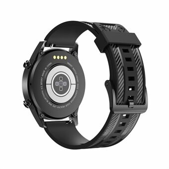 Carbon Fiber Textured Silikone Urremme 22mm Udskiftning Justerbare Remme til Suunto 9 Peak / Samsung Galaxy Watch3 45mm/Ur 46mm R800