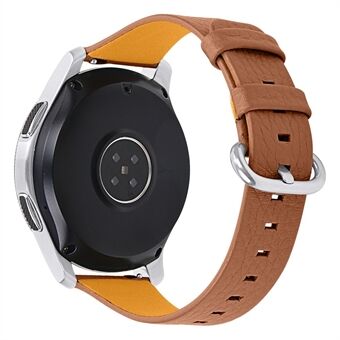 Til TicWatch Pro/GTX Smart Watch Replacement Band Litchi Grain Kohud Læder Blød justerbar rem