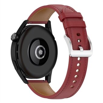 Til Samsung Galaxy Watch3 45mm/Huawei Watch GT 3/Honor Watch GS3/ Garmin/Xiaomi Mi Watch S1 22mm ægte læderrem Urrem