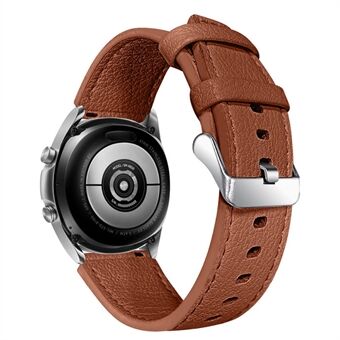 Til Huawei Watch GT 2e/GT 2 46 mm stilfuldt koskind ægte læder dobbeltsidet tekstureret urbånd håndledsrem