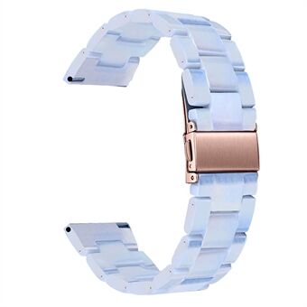 20 mm resin urrem til Huawei Watch 2/Watch GT 2 42 mm, erstatningsrem for spænde i rustfrit Steel