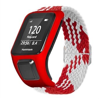 For TomTom Runner 2/Runner 3/Spark/Adventurer Elastic Woven Smart Watch Band Adjustable Wrist Strap