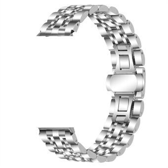 Til Huawei Watch GT 2e/Watch GT 2 42mm/46mm 7 perler Rustfrit Steel Smart Watch Bånd erstatningsrem 22mm - Sølv