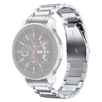 Til Samsung Galaxy Watch 46mm/Gear S3 Classic/Gear S3 Frontier 3 Beads Smart Watch Band Erstatning Steel Stålrem