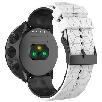For Suunto 9/Suunto 9 Baro/Spartan Sport Wrist HR/Traverse, Football Textured 24mm Silicone Watch Band Quick Release Wrist Strap Sports Watch Parts