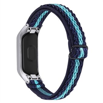 For Samsung Galaxy Fit E/SM-R375 Watch Band Adjustable Buckle Elastic Nylon Strap Replacement