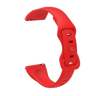 22mm Watch Strap Replacement Adjustable Silicone Wrist Band Bracelet with 8-shaped Buckle