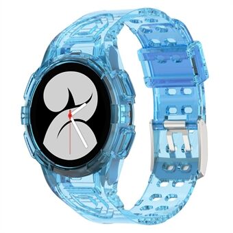 Til Samsung Galaxy Watch4 40 mm blødt TPU Smart Watch-udskiftningsarmbånd i ét stykke med urkasse