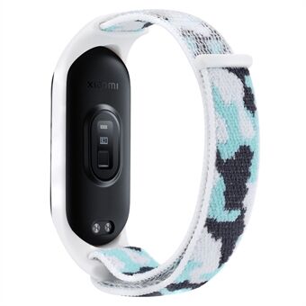 Til Xiaomi Mi Band 5/6/7 Camouflage Nylon Justerbar Smart Watch-rem Udskiftning af håndledsbånd
