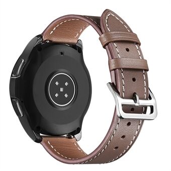 Til Samsung Galaxy Watch 5 40 mm / 44 mm / Watch 5 Pro 45 mm urbånd Tekstureret ægte læder erstatningsrem