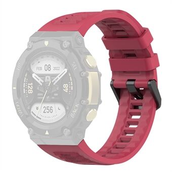 Til Huami Amazfit T-Rex 2 Ensfarvet blød silikone Sports Smart Watch Band Udskiftning håndledsrem