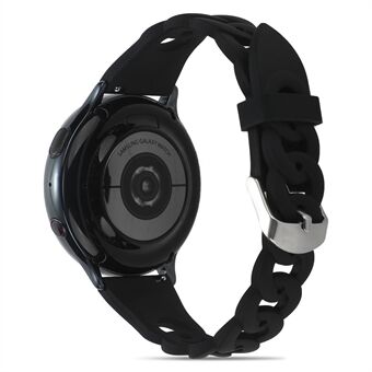 Til Samsung Galaxy Watch 5 40 mm / 44 mm / Watch 5 Pro 45 mm / Watch4 40 mm / 44 mm / Watch4 Classic 42 mm Circle Design Urrem Sport Silikone Urrem Udskiftning