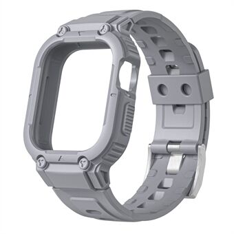 Til Apple Watch Series 8 / 7 45 mm / 6 / 5 / 4 / SE / SE (2022) 44 mm / 3 / 2 / 1 42 mm Smart Watch-rem Silikonearmbånd + Urkasse