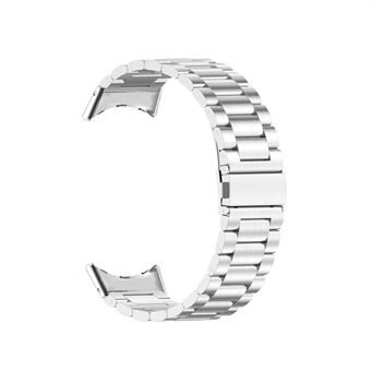 Til Google Pixel Watch Armbånd i rustfrit Steel Metalspænde Lås 3 perler Urrem Armbånd