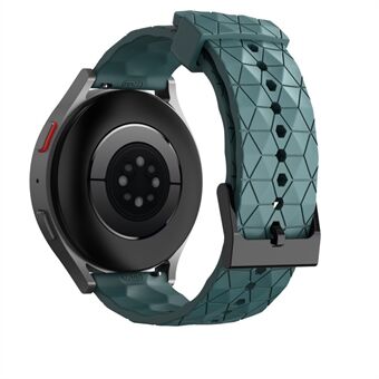 Til Samsung Galaxy Watch3 / Huawei Watch GT 2 / GT Runner / Garmin Forerunner 255 urbånd 22 mm fodboldmønster udskiftning af silikone håndledsrem