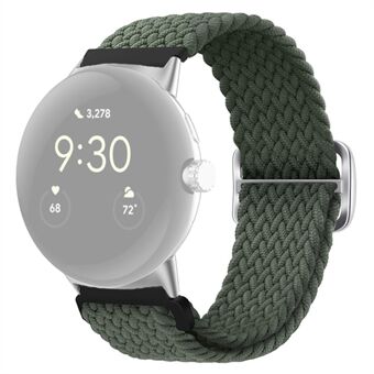 Til Google Pixel Watch Flettet urbånd Justerbar Spænde Stretchy Armbånd Sport Strap - Officiel Multi