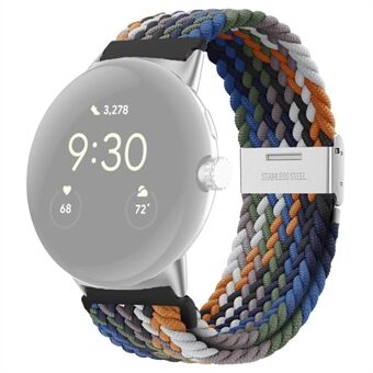 Til Google Pixel Watch Spænde Design Nylon Urrem Smart Armbånd Justerbar Rem Åndbar Bånd