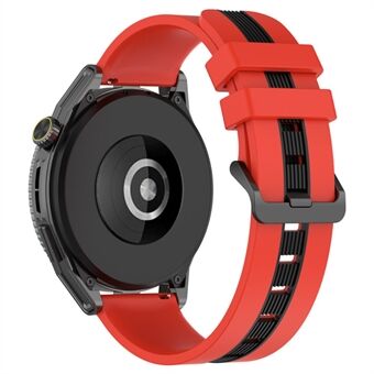 Sportsbånd til Huawei Watch GT 3 SE / Watch GT, dobbeltfarvet 22 mm urbånd åndbar blød silikoneremme