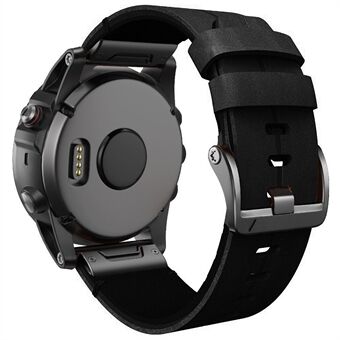 Til Garmin Fenix 7 OEM Justerbar Armbånd Udskiftning af ægte læder Smartwatch-rem