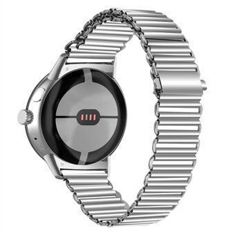 Rustfrit Steel til Google Pixel Watch Hult åndbart urbånd - sølv