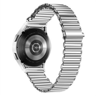 Til Samsung Galaxy Watch4 Active 40 mm 44 mm / Watch4 Classic 42 mm 46 mm urrem Rustfrit Steel hul rem - sølv