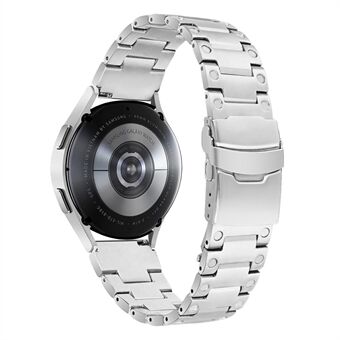 Til Samsung Galaxy Watch4 Active 40 mm 44 mm / Watch4 Classic 42 mm 46 mm urrem 20 mm erstatningsrem i rustfrit Steel - sølv