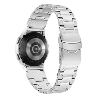 Til Samsung Galaxy Watch 5 Active 40 mm 44 mm / Watch 5 Pro 45 mm urrem Armbånd i rustfrit Steel - sølv