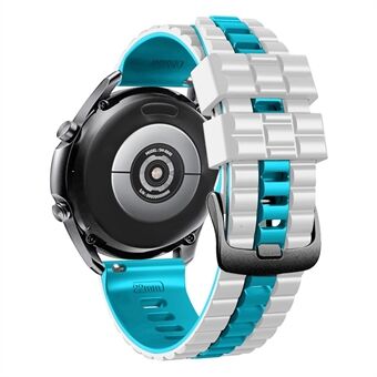 Til Huawei Watch Buds / GT3 SE / GT3 Pro 46mm Dual Color Watch Band 22mm Wave Grain Silikone Håndledsrem