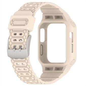 Til Apple Watch Series 8 / 7 41 mm / 6 / 5 / 4 / SE / SE (2022) 40 mm / 3 / 2 / 1 38 mm integreret urrem med urkasse, TPE urrem