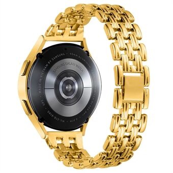 Rustfrit Steel urrem til Samsung Galaxy Watch4 Active 40 mm 44 mm / Watch4 Classic 42 mm, 20 mm hul 5 perler metalrem