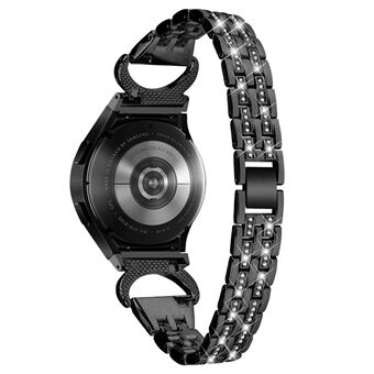 Bling bånd til Samsung Galaxy Watch4 40 mm 44 mm / Ur 5 40 mm 44 mm , Rhinestone Decor Rustfrit Steel 5-perle urrem med stik