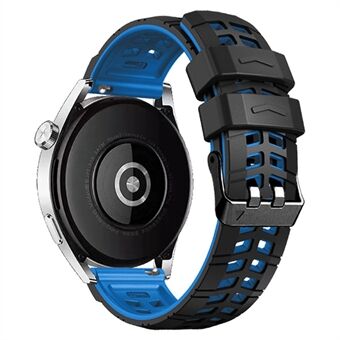 Til Huawei Watch 4/4 Pro / Watch 3/3 Pro Silikone urbånd 22 mm tekstureret urrem med dobbelt spænde