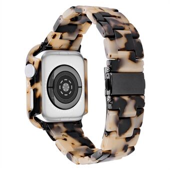 Til Apple Watch Series 7/8 41 mm erstatningsurrem Resin urremsæt med urkassecover