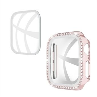 Rhinestone Decor Tempered Glass+PC All-round Protective Watch Cover for Apple Watch Series 3/2/1 42mm