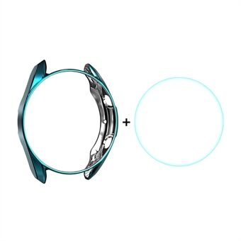 ENKAY HAT-PRINCE 2 i 1 0,2 mm 2,5D 9H hærdet glas skærmfilm + galvanisering TPU Watch Protector Cover til Galaxy Watch3 45 mm