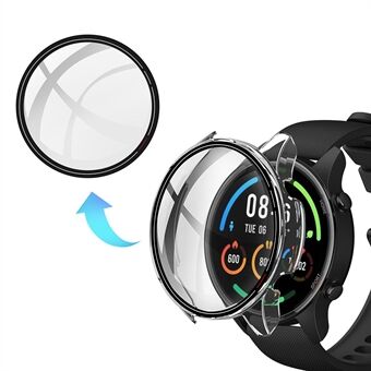 PC Smart Watch-beskyttelsesetui med hærdet glas skærmbeskyttelsesfilm til Xiaomi Mi urfarve