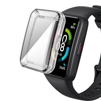 Elektrobelagt TPU Fuld dækning Smartwatch Protector Case Cover til Huawei Honor 6 - Gennemsigtig