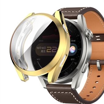Elektrobelagt TPU Smartwatch Protector Case Fuldt dækkende cover til Huawei Watch 3 Pro 48mm