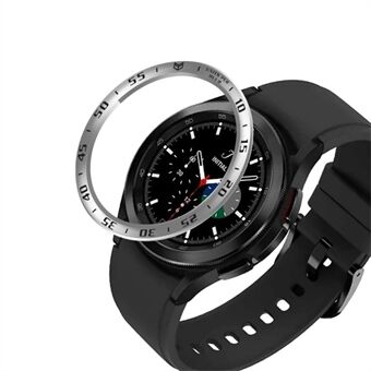 Time Scale Design Rustfrit Steel Ur Beskyttende Bezel Decor Ring til Samsung Galaxy Watch4 Classic 46mm